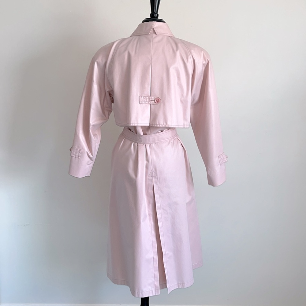 Vintage London Fog Pink Trench Coat - Picture 3 of 11
